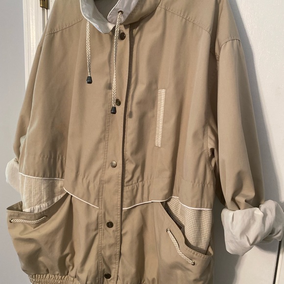 VINTAGE CURRENT SEEN Reversible Wind Breaker - Size 1X - Picture 4 of 8